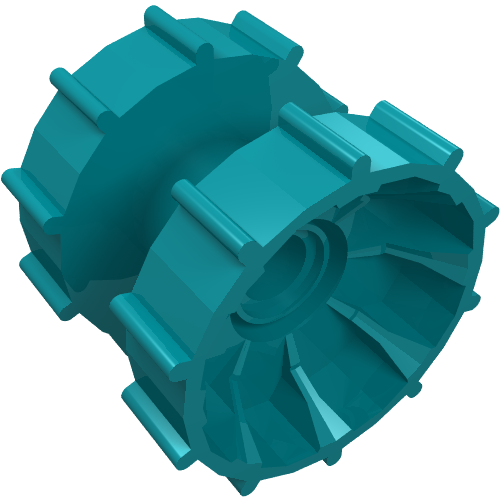 Technic Tread Hub Dark Turquoise