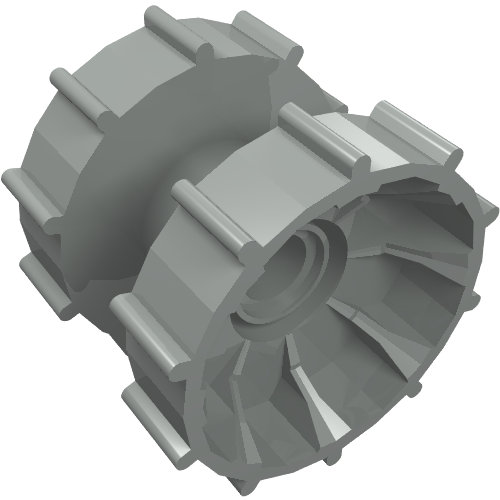 Technic Tread Hub Hellgrau
