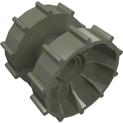 Technic Tread Hub Dunkelgrau