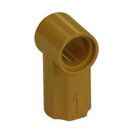 Technic Achse und Pin Verbinder abgewinkelt #1 Perlgold
