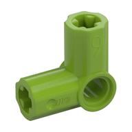 Technic Axle and Pin Connector Angled #6 - 90° Lime