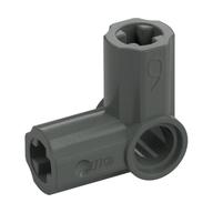 Technic Achse und Pin Verbinder abgewinkelt #6 - 90° Dunkelgrau
