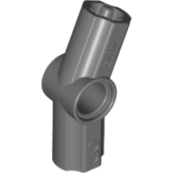 Technic Axle and Pin Connector Angled #3 - 157.5° Dark Bluish Gray