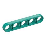 Technic Lochbalken 1 × 5 dünn Dunkeltürkis