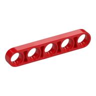 Technic Beam 1 × 5 Thin Red