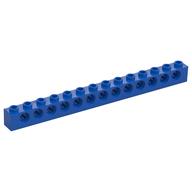 Technic Brick 1 × 14 [13 Pin Holes] Blue