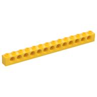 Technic Brick 1 × 14 [13 Pin Holes] Yellow