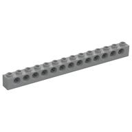 Technic Stein 1 × 14 [13 Pinlöcher] Hellblaugrau