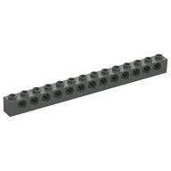 Technic Stein 1 × 14 [13 Pinlöcher] Dunkelgrau