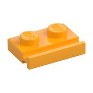 Platte speziell 1 × 2 mit Tür Schiene Leuchtendes Hellorange