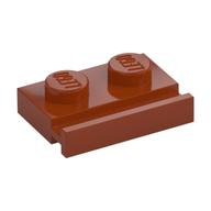 Platte speziell 1 × 2 mit Tür Schiene Dunkelorange