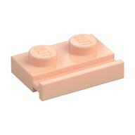 Platte speziell 1 × 2 mit Tür Schiene Hellnougat