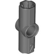 Technic Axle and Pin Connector Angled #2 - 180° Dark Bluish Gray