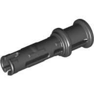 Technic Pin Long with Friction Ridges Lengthwise and Stop Bush [3 Lateral Holes, Big Pin Hole] Schwarz