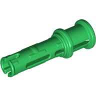 Technic Pin Long with Friction Ridges Lengthwise and Stop Bush [3 Lateral Holes, Big Pin Hole] Grün