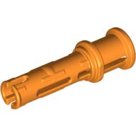 Technic Pin Long with Friction Ridges Lengthwise and Stop Bush [3 Lateral Holes, Big Pin Hole] Orange
