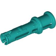 Technic Pin Long with Friction Ridges Lengthwise and Stop Bush [3 Lateral Holes, Big Pin Hole] Dunkeltürkis