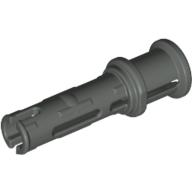 Technic Pin Long with Friction Ridges Lengthwise and Stop Bush [3 Lateral Holes, Big Pin Hole] Dunkelgrau
