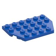 Wedge Plate 4 × 6 Cut Corners Blue