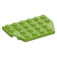 Wedge Plate 4 × 6 Cut Corners Lime