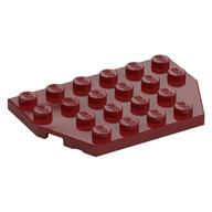 Wedge Plate 4 × 6 Cut Corners Dunkelrot
