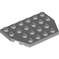 Wedge Plate 4 × 6 Cut Corners Light Bluish Gray