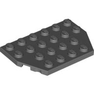 Wedge Plate 4 × 6 Cut Corners Dark Bluish Gray