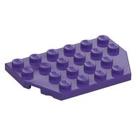 Wedge Plate 4 × 6 Cut Corners Dark Purple