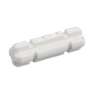 Technic Axle 2 Notched White