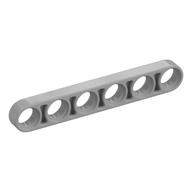 Technic Lochbalken 1 × 6 dünn Perlhellgrau