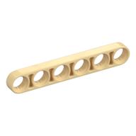 Technic Lochbalken 1 × 6 dünn Beige