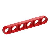 Technic Beam 1 × 6 Thin Red