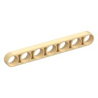 Technic Lochbalken 1 × 7 dünn Beige