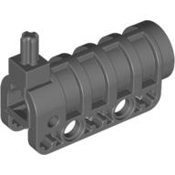 Launcher, Technic Competition Cannon, Round Bottom with Same Color Ends Dunkelblaugrau