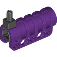 Launcher, Technic Competition Cannon, Round Bottom with Black Ends Lila