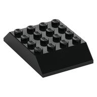 Brick Sloped 45° 6 × 4 Double [aka Train Roof] Black