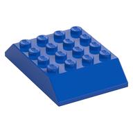 Brick Sloped 45° 6 × 4 Double [aka Train Roof] Blue