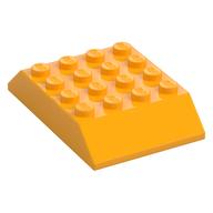 Brick Sloped 45° 6 × 4 Double [aka Train Roof] Leuchtendes Hellorange