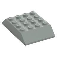 Brick Sloped 45° 6 × 4 Double [aka Train Roof] Hellgrau