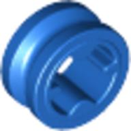 Technic Bush 1/2 Smooth with Axle Hole Reduced Blue