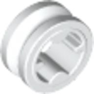 Technic Bush 1/2 Smooth with Axle Hole Reduced White