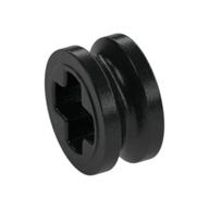 Technic Bush 1/2 Smooth with Axle Hole Semi-Reduced Black