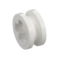 Technic Bush 1/2 Smooth with Axle Hole Semi-Reduced White