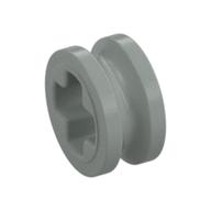 Technic Bush 1/2 Smooth with Axle Hole Semi-Reduced Hellgrau