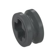 Technic Bush 1/2 Smooth with Axle Hole Semi-Reduced Dunkelblaugrau