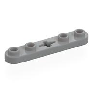 Technic Plate 1 × 5 with Smooth Ends, 4 Studs and Centre Axle Hole Hellblaugrau