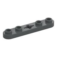 Technic Plate 1 × 5 with Smooth Ends, 4 Studs and Centre Axle Hole Dark Bluish Gray