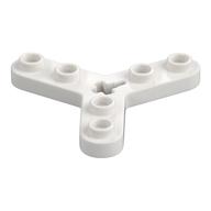 Technic Plate Rotor 3 Blade with Smooth Ends and 6 Studs (Propeller) Weiß
