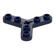 Technic Plate Rotor 3 Blade with Smooth Ends and 6 Studs (Propeller) Dunkelblau