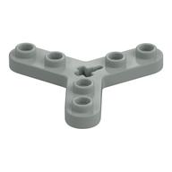 Technic Plate Rotor 3 Blade with Smooth Ends and 6 Studs (Propeller) Hellgrau